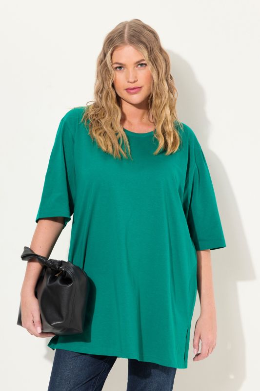 Basic Round Neck Short Sleeve Relaxed Fit  Tee