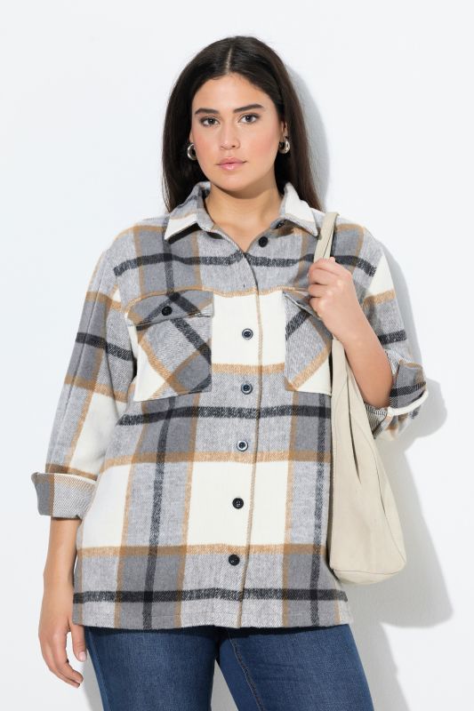 Яке с кариран принт