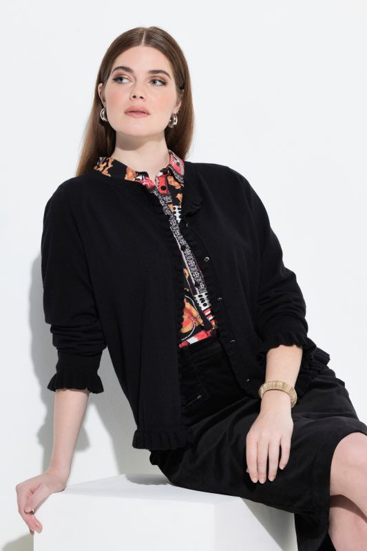 Жилетка с къдрави акценти