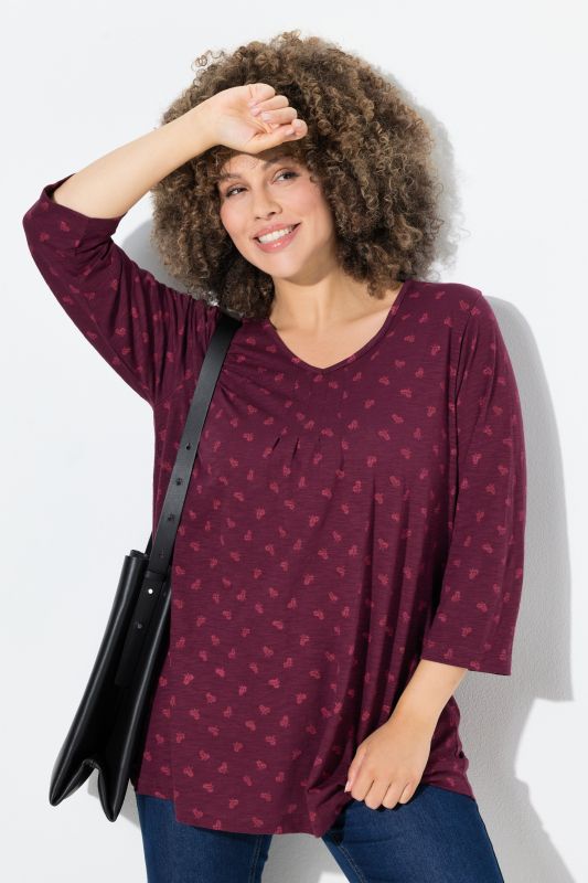 Тениска с принт на цветя