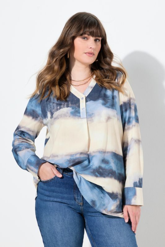 Туника с батиков принт