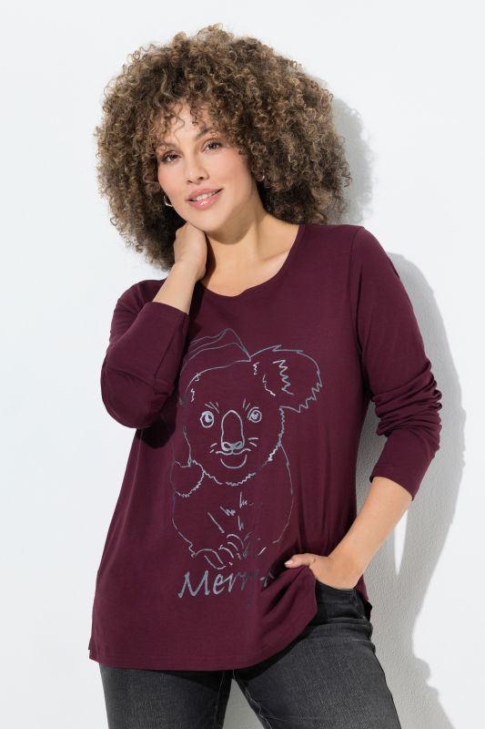 Тениска коледна с принт