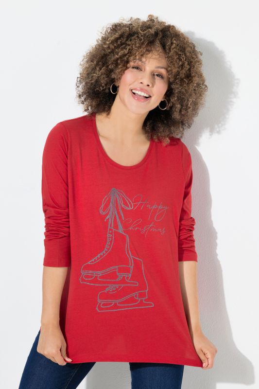 Тениска коледна с принт