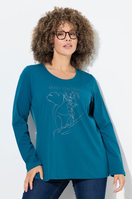 Тениска коледна с принт