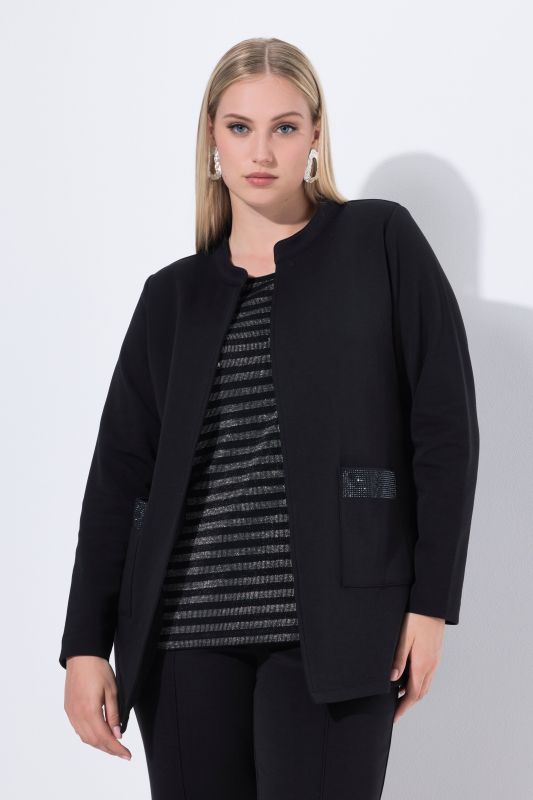 Сако с декоративни камъчета