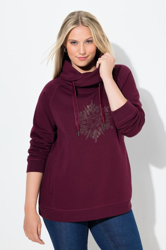 Суитчър с бляскави снежинки