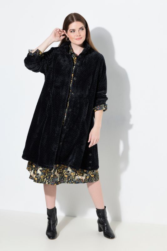 Яке от мека, плюшена материя