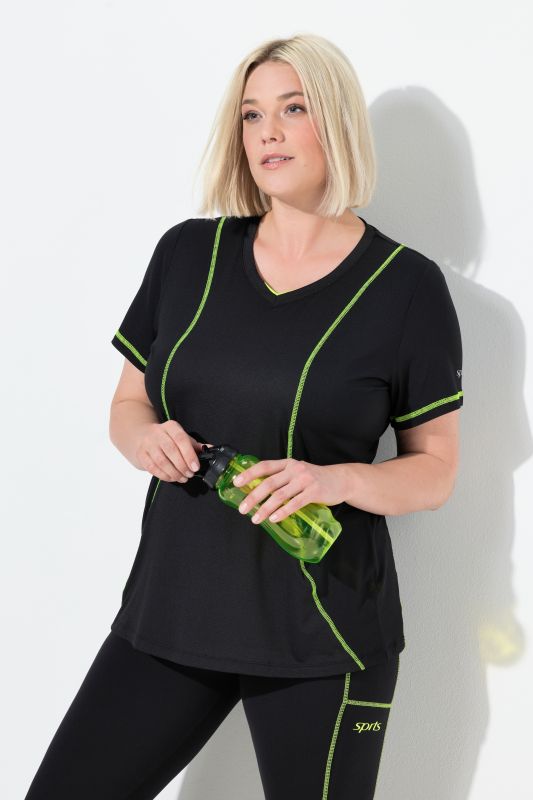 Тениска с неонови шевове