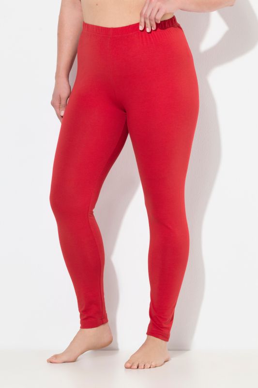 Basic Stretch Knit Ankle Length Leggings