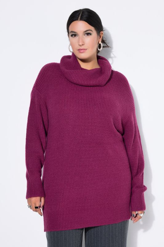 Long Cut Turtleneck Sweater