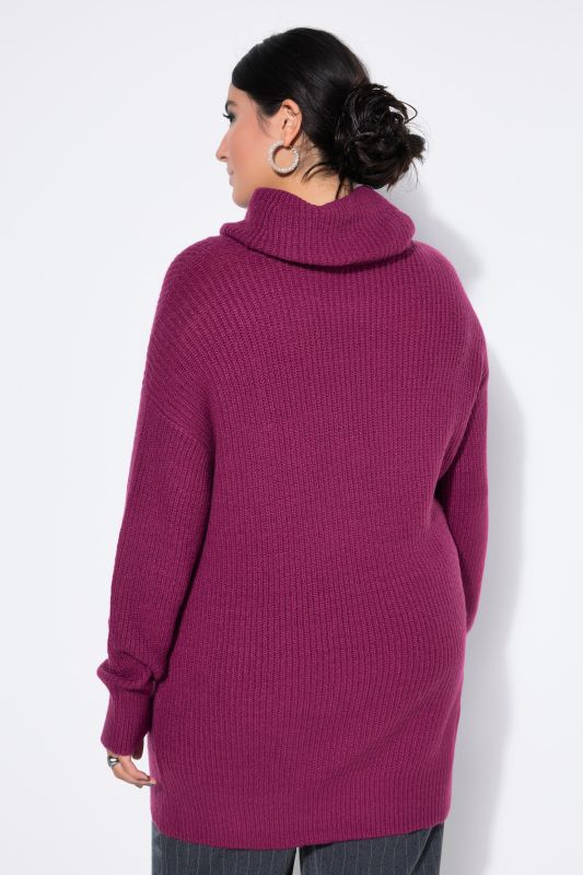 Long Cut Turtleneck Sweater