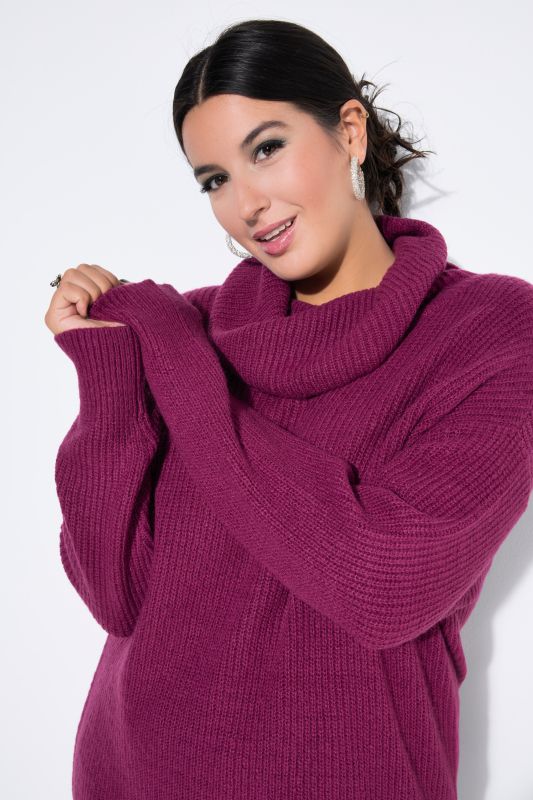 Long Cut Turtleneck Sweater