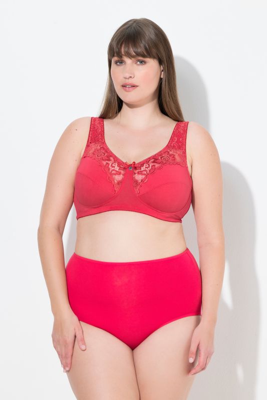 Lace Inset Wirefree Kelly Fit Support Bra