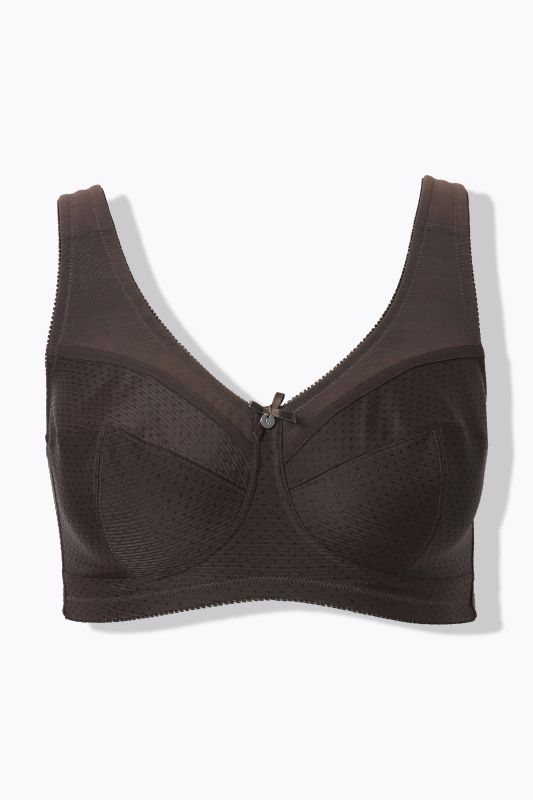 Jacquard Dot Wirefree Kelly Fit Support Bra