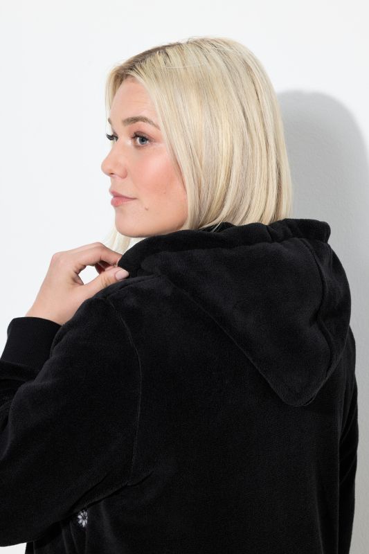 Суитчър плюшен с цип и норвежки принт