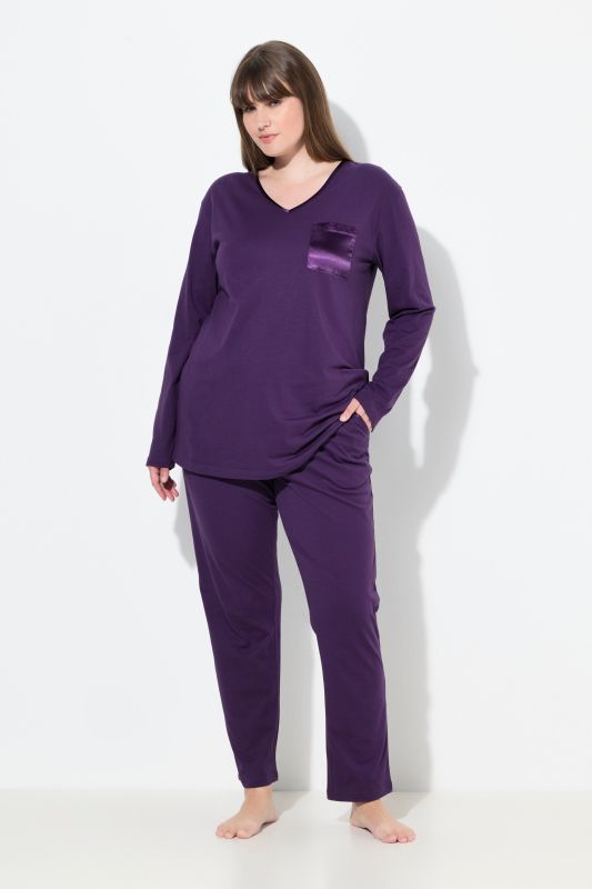 Satin Pocket Pajama Set