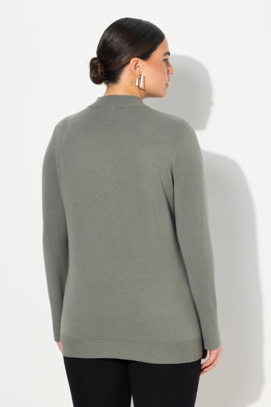 Long Sleeves Mock Turtleneck Sweater