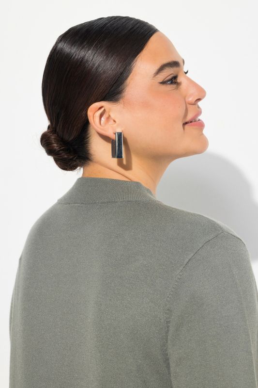 Long Sleeves Mock Turtleneck Sweater