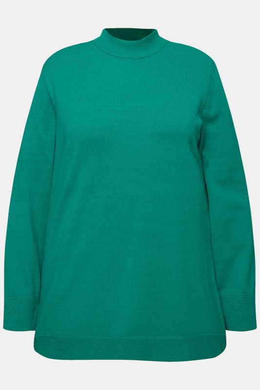 Long Sleeves Mock Turtleneck Sweater