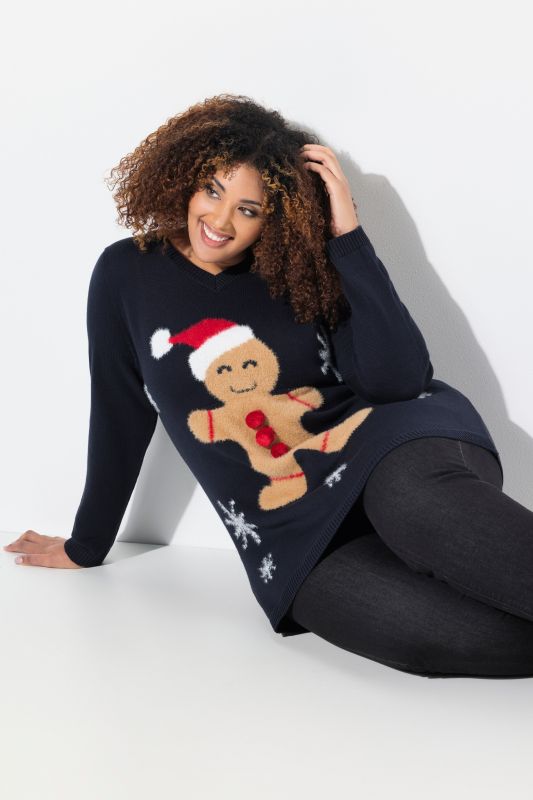 Пуловер с коледни мотиви