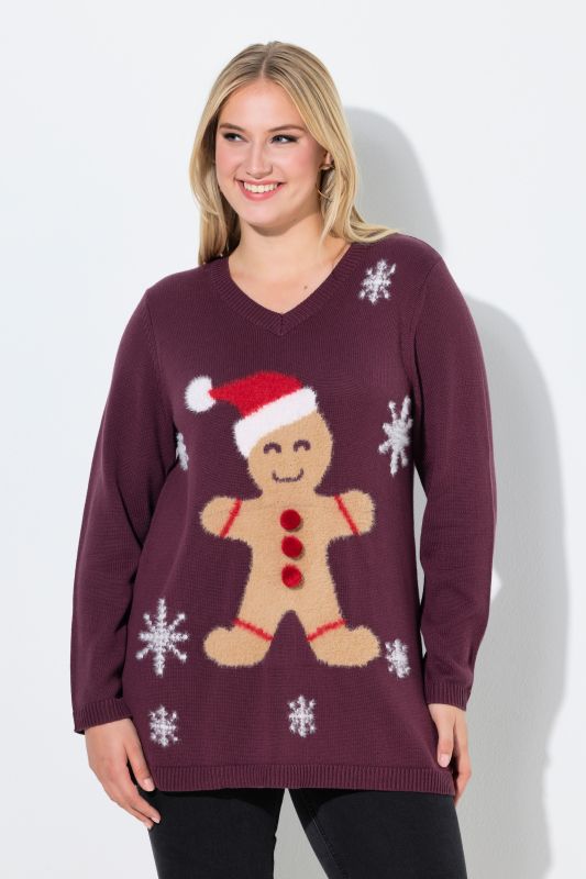 Пуловер с коледни мотиви