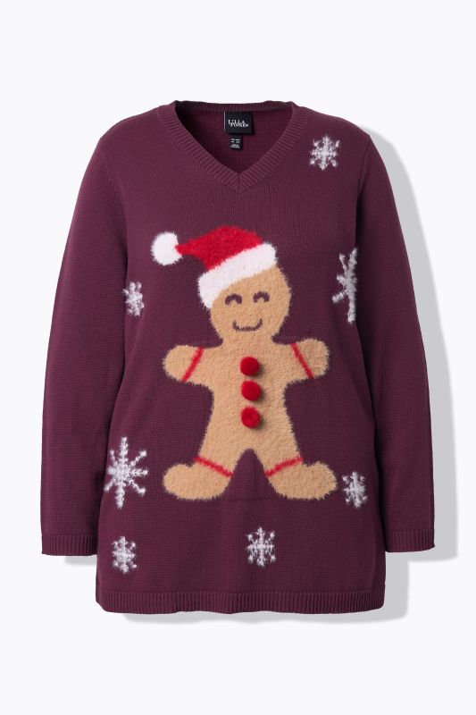 Пуловер с коледни мотиви