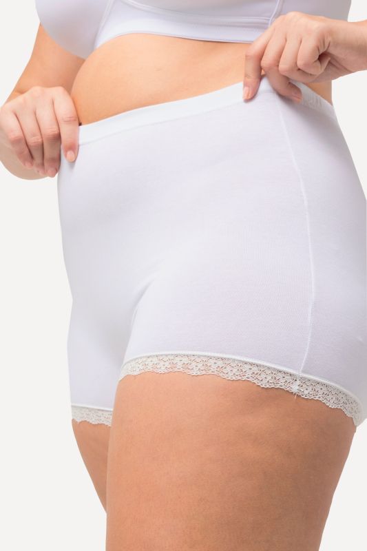 Бикини с крачол комплект от 3 броя с дантела