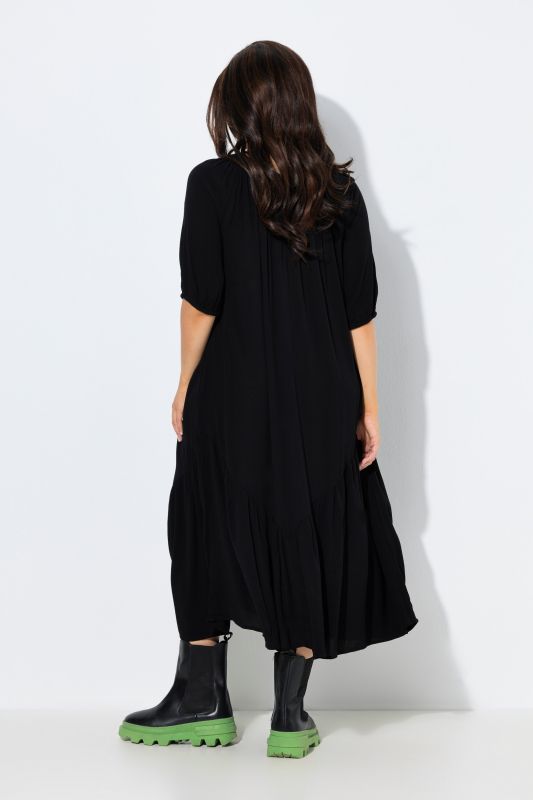 Textured Flounce Dress