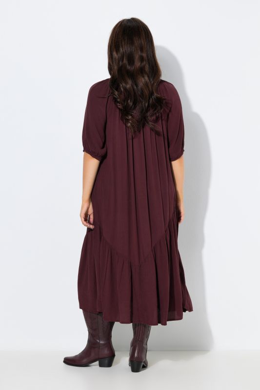 Textured Flounce Dress