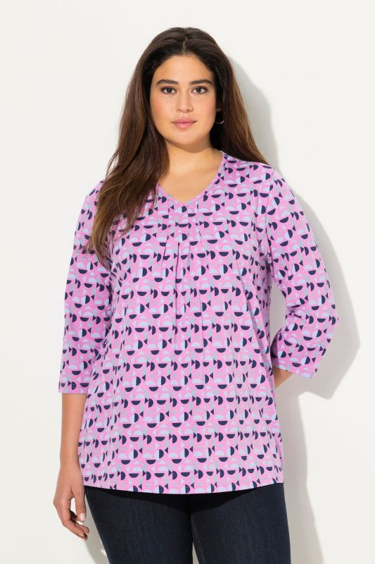 Тениска с геометричен принт