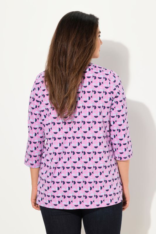 Тениска с геометричен принт