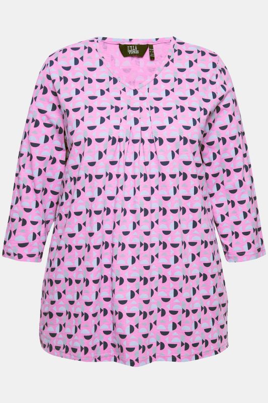 Тениска с геометричен принт