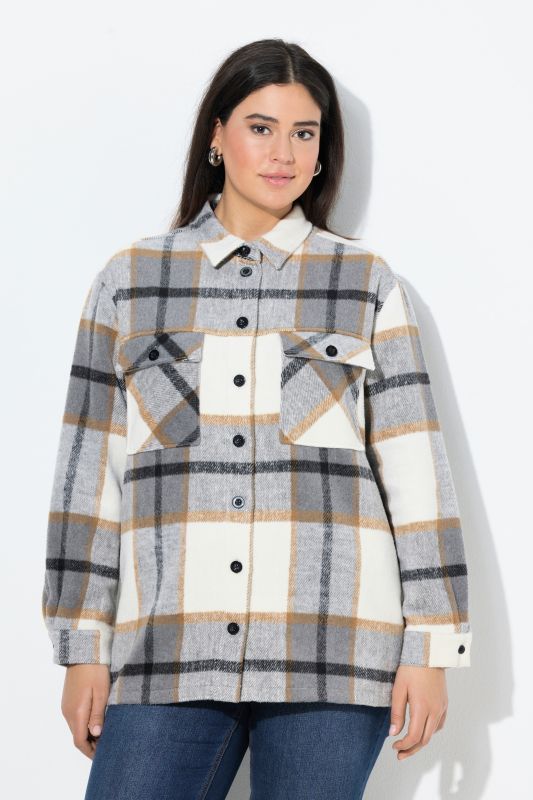 Яке с кариран принт