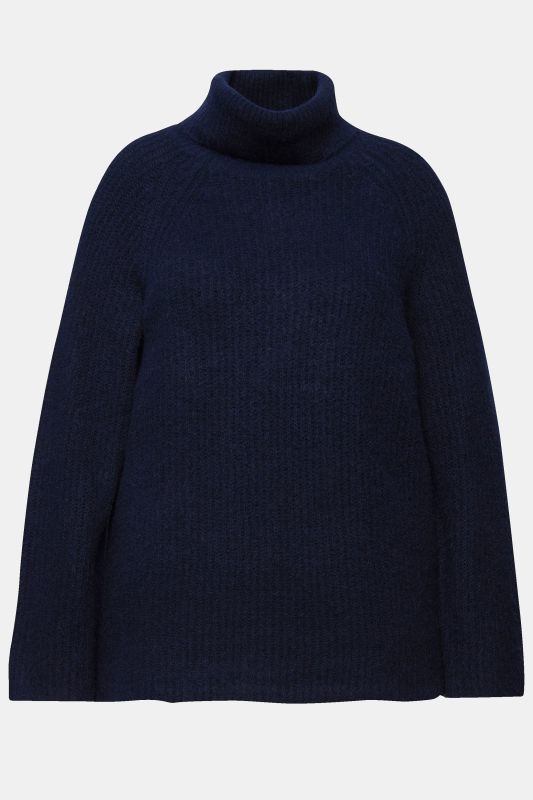 Ribbed Knit Turtleneck Sweater