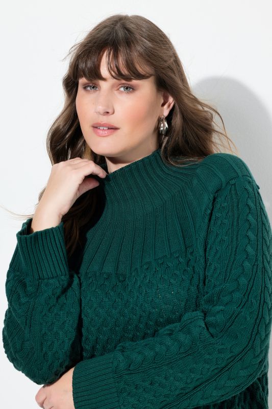 Raglan long pullover