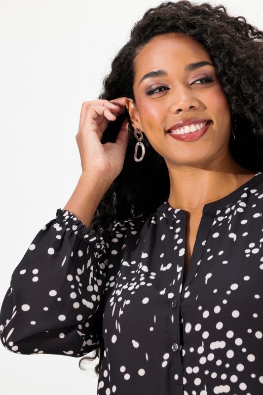 Туника с принт на точки