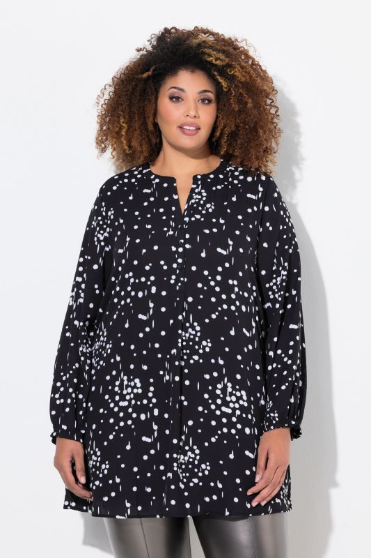 Туника с принт на точки