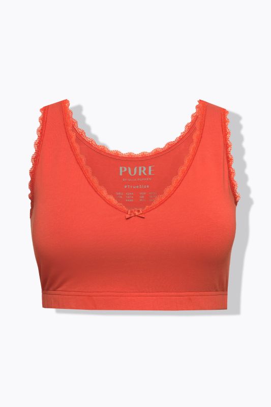 Eco Cotton Scalloped Trim Bralette