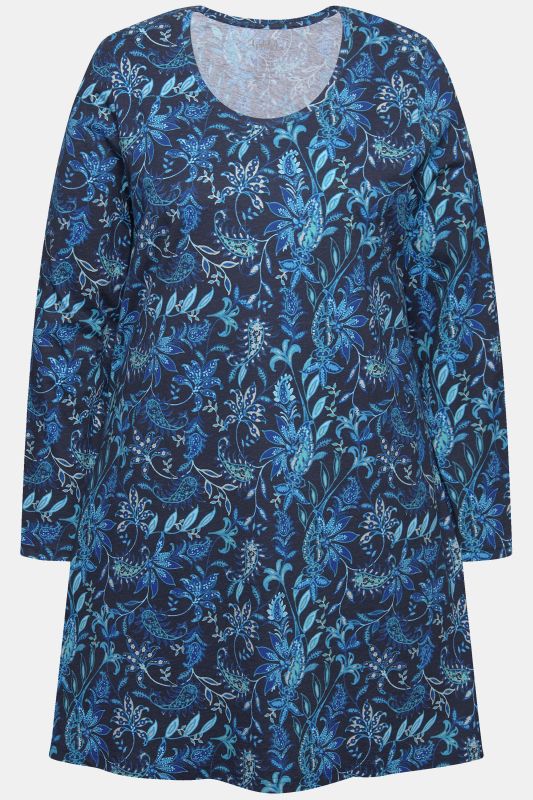 Туника с листов пейзли принт