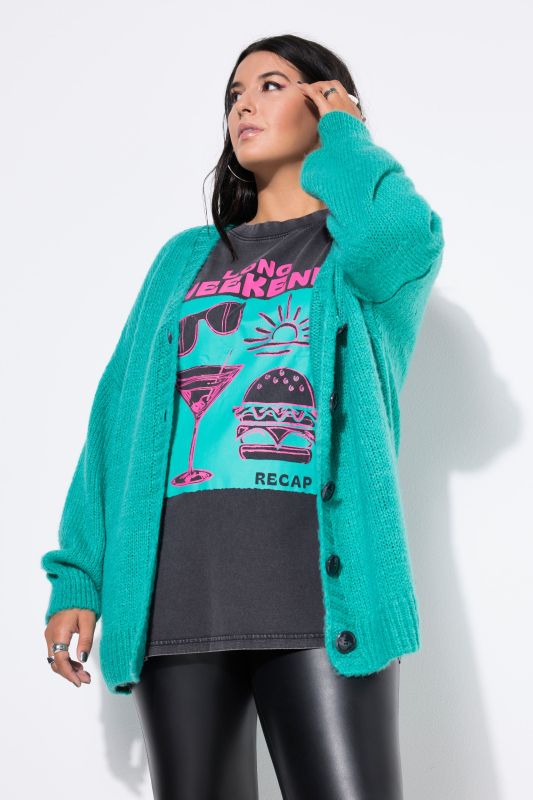 Soft V-Neck Long Sleeve Cardigan