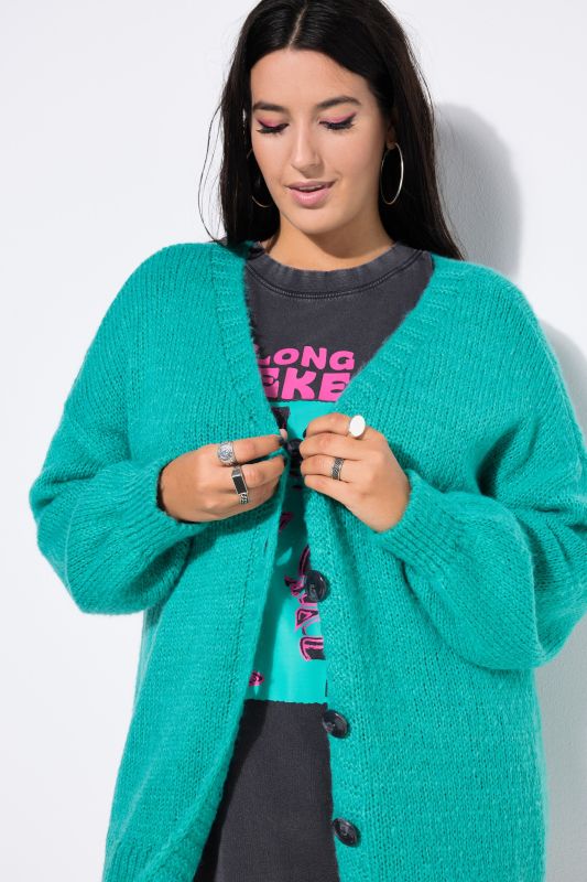 Soft V-Neck Long Sleeve Cardigan