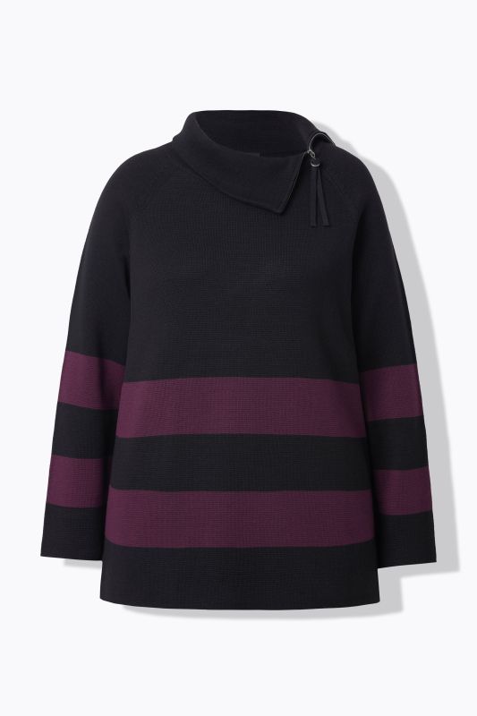 Пуловер с райета