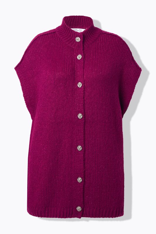 Knitted vest, oversized, extra soft