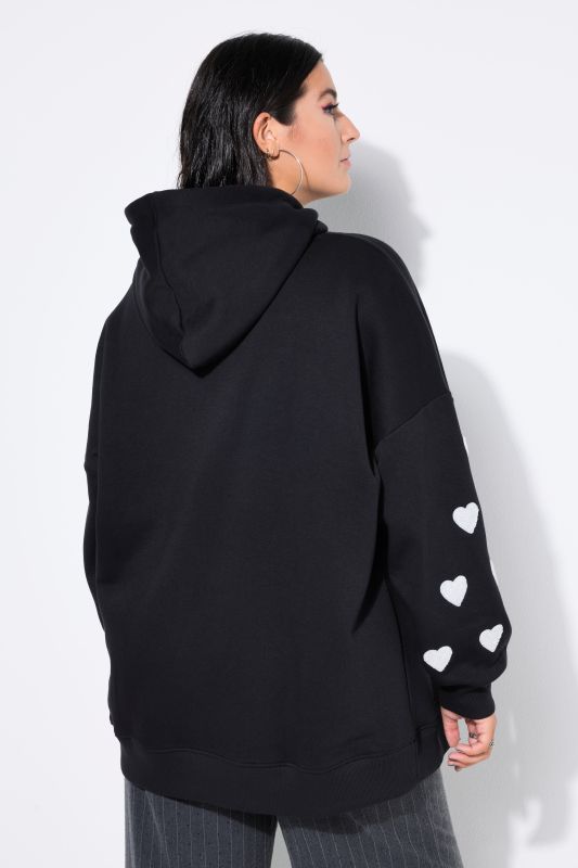 Hoodie, extra oversized, sweat, hood, hearts