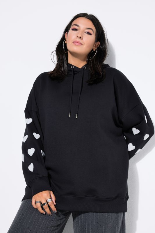 Hoodie, extra oversized, sweat, hood, hearts