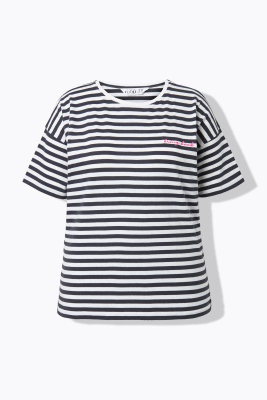 Striped City Embroidered Short Sleeve Tee