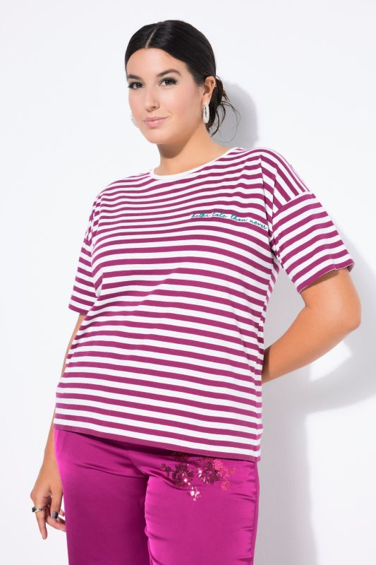 Striped City Embroidered Short Sleeve Tee