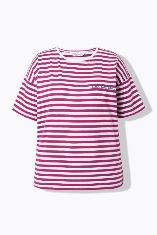 Striped City Embroidered Short Sleeve Tee