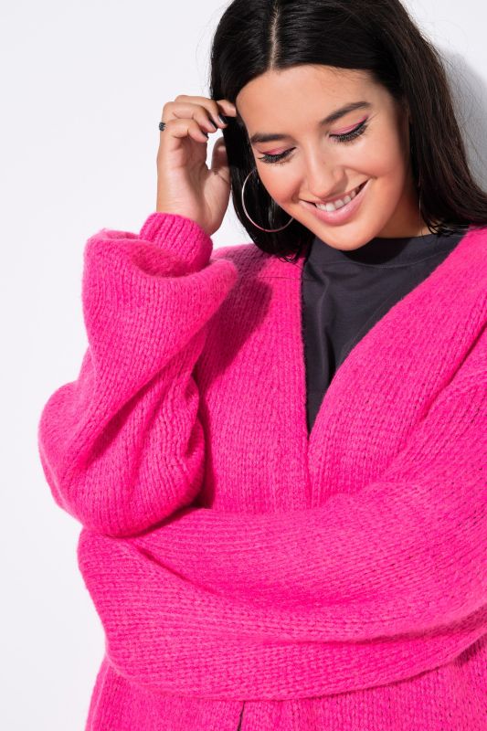 Oversized Open Shape Long Sleeve Cardigan