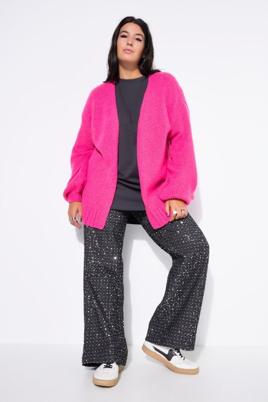 Oversized Open Shape Long Sleeve Cardigan